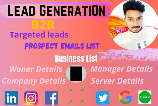 I will find b2b lead generation and collect complex information