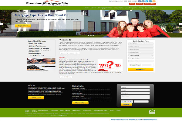 I will generate highly converting mortgage leads build mortgage website