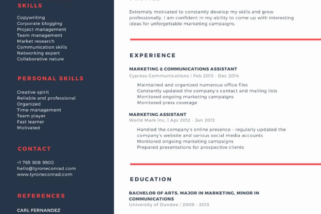 I will help you writing resume to simplify your search for job hunting