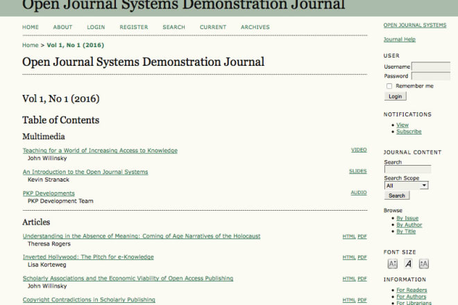 I will install ojs for your journals