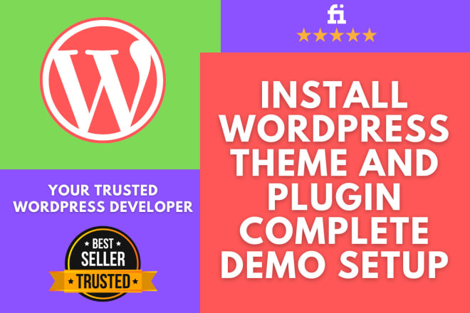 I will install wordpress theme and plugins