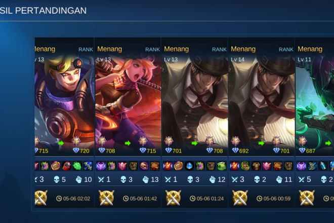 I will jockey your rank or magic chess mobile legends account