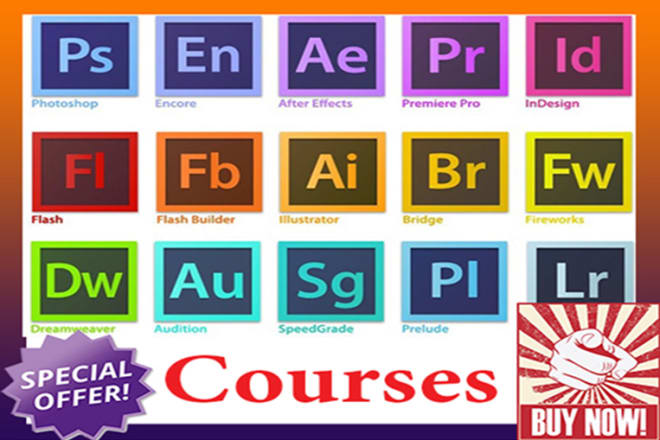 I will learn you be profisional in adobe package