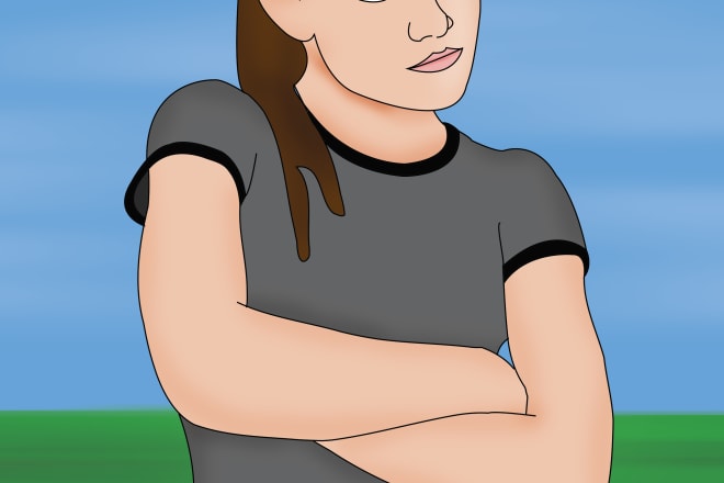 I will make a beautiful cartoon version of your photo