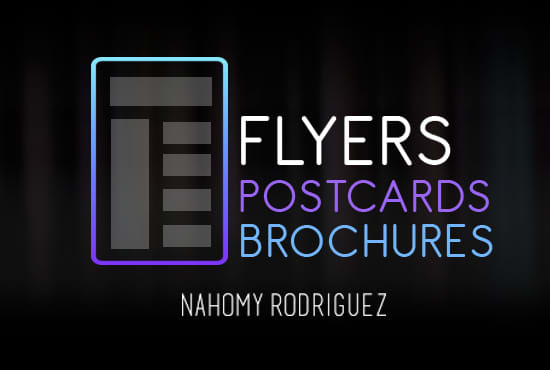 I will make professional flyers and posters