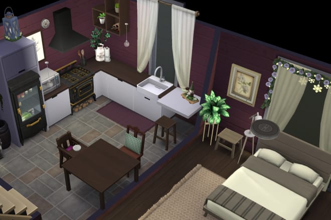 I will make you a sims 4 base game house