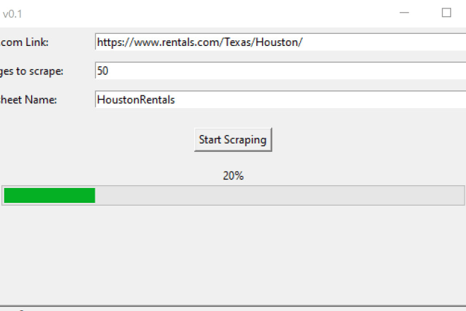 I will provide a program that will scrape rental properties into a spreadsheet