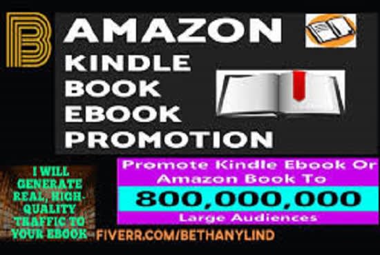 I will quickly promote your kindle ebook,amozon in social media