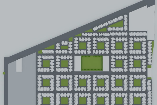 I will raster in autocad and make 3d of master plan or site plan
