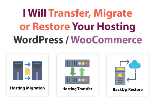 I will transfer, migrate or restore wordpress hosting or domain