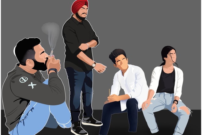 I will transform your photo into a HD illustration or vector art