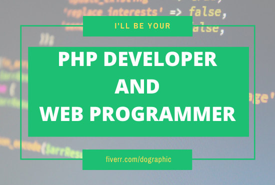 I will web programmer php, wordpress, ecommerce developer