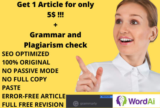 I will write articles per 1000 words for only 5 dollars