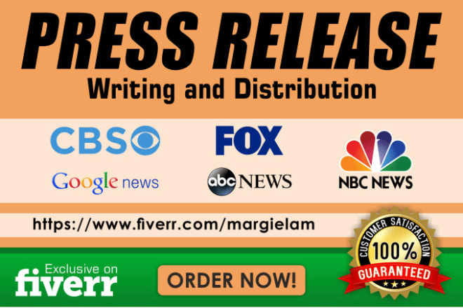 I will write press release and do press release distribution