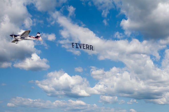 I will write your message on plane banner