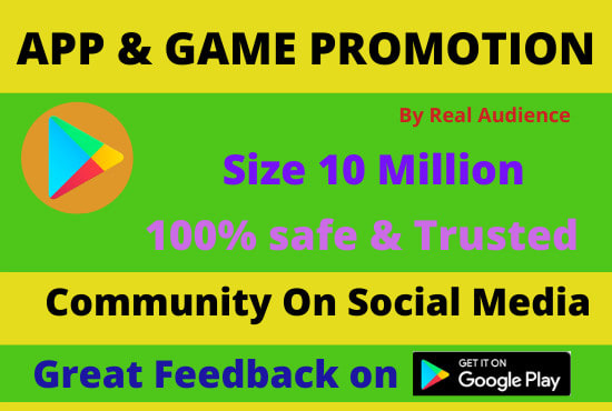 I will android app promotion, app marketing for targeted real users