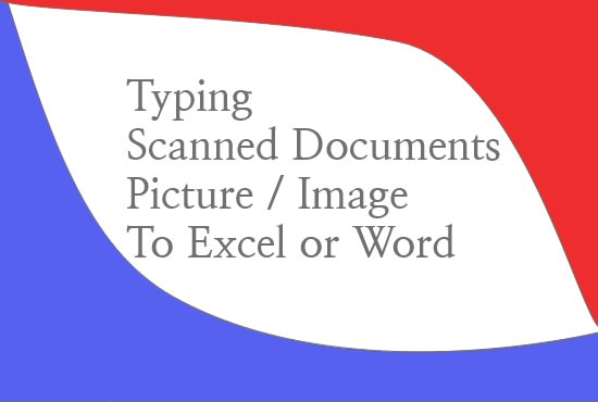 I will be your typist for hire