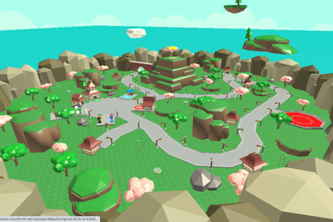 I will build a small to medium map for your roblox game
