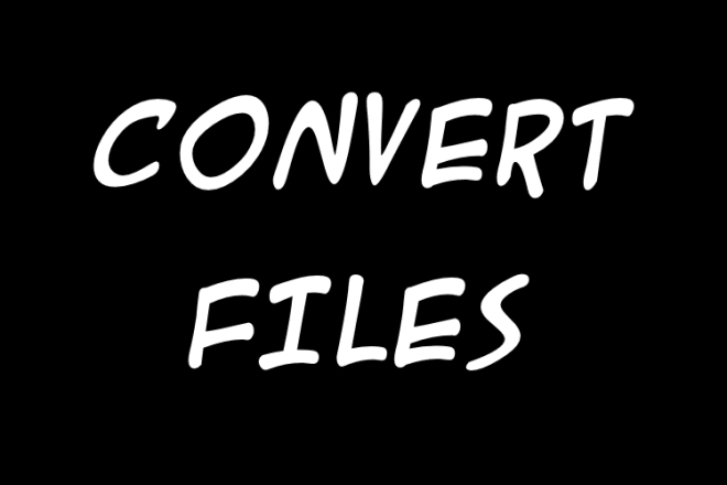 I will convert any file to excel, csv, pdf, txt, jpg, html, png, svg, mp3, mp4, word
