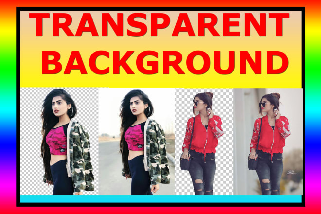 I will convert photos to png file with transparent background