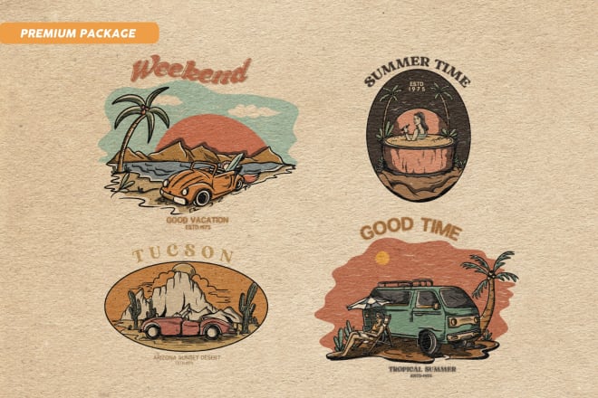 I will create a custom vintage design t shirt