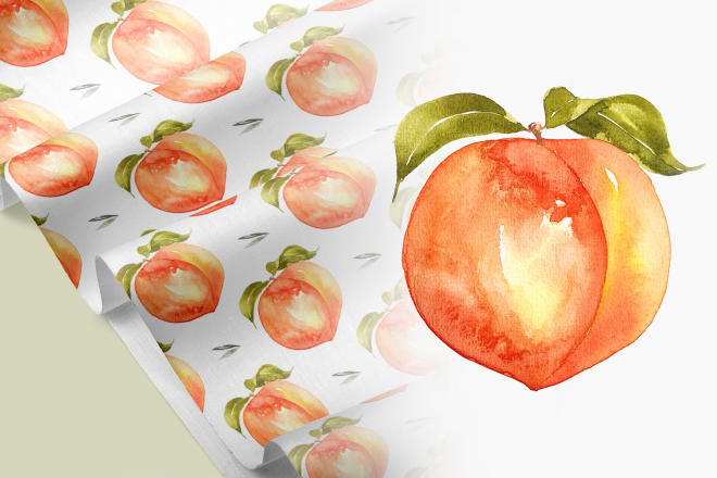 I will create hand drawn watercolor illustrations for you