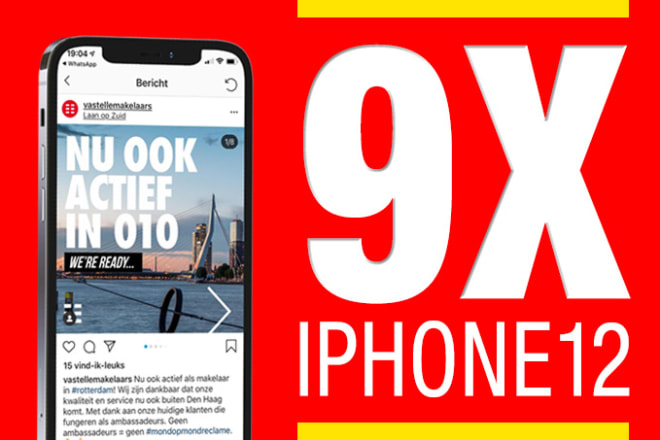 I will design 9 professional iphone 12 mockups