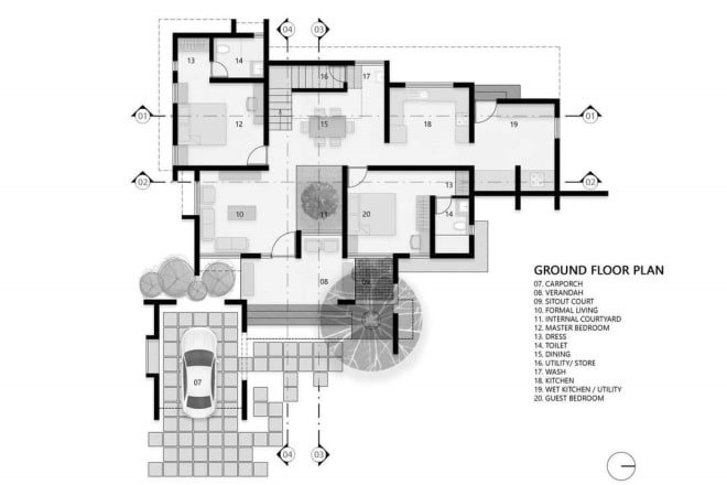 I will design floor plans and architectural landscape