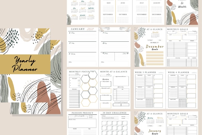 I will design high quality full planner