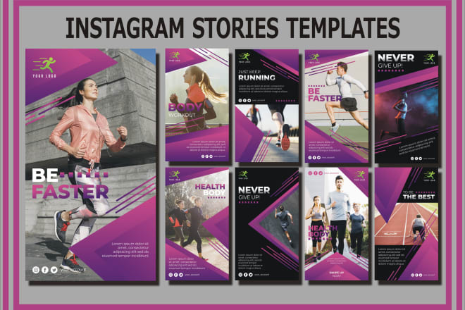 I will design instagram post template in canva