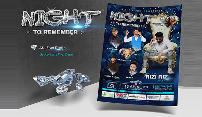 I will design live concert flyers