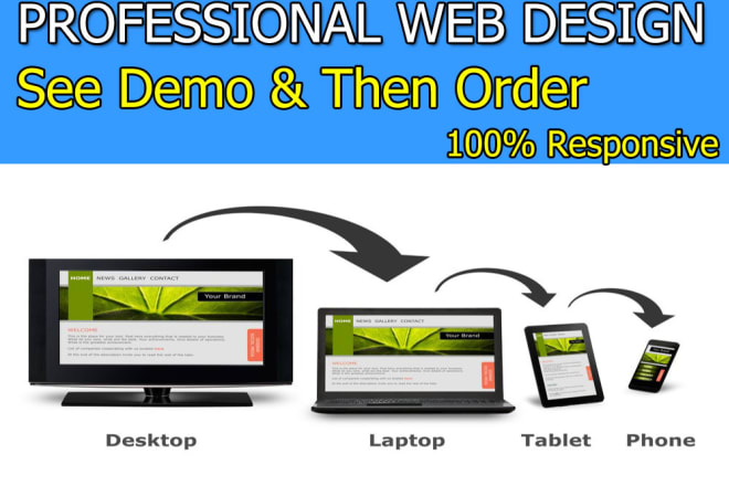I will design professional web sites, web design