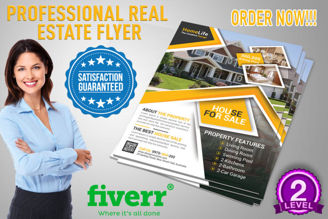 I will design real estate or property flyer