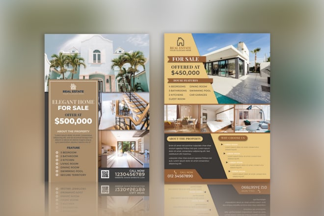 I will design real estate, property, homes flyer