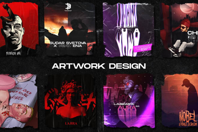 I will design song or album cover art