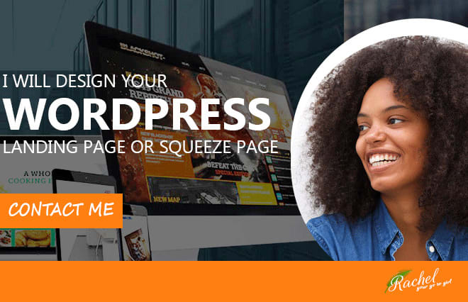 I will design wordpress website, wordpress landing page, squeeze page or landing page