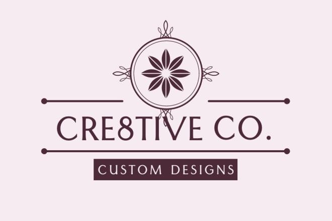 I will design your custom logo and trendy business collateral