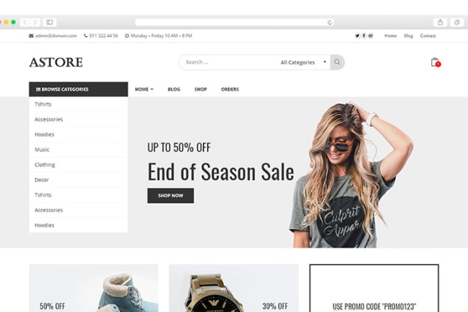 I will develop a wordpress ecommerce website