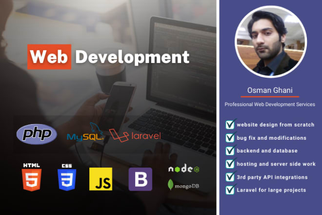 I will develop or fix custom php, html website and web services