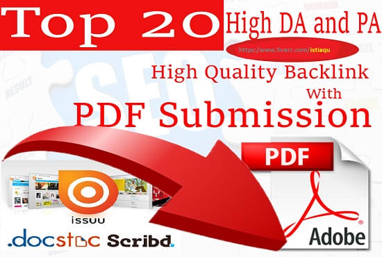 I will do a PDF submission to 20 document sharing sites