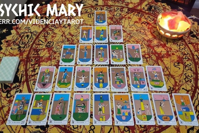 I will do a tarot reading with egyptian cards