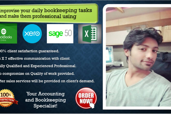 I will do bookkeeping in excel, xero, quickbooks online and sage 50
