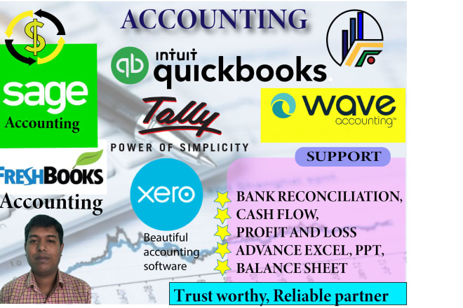I will do bookkeeping with quickbooks online, xero,sage,wave