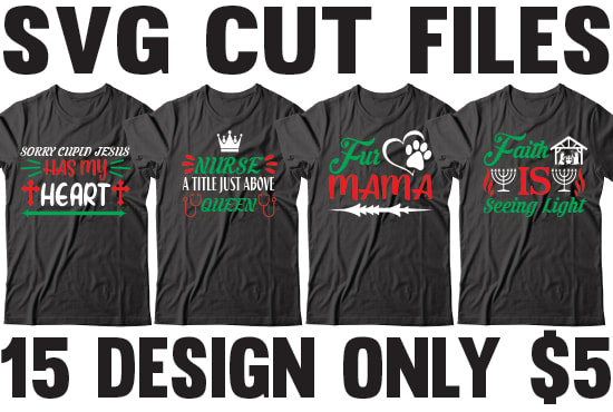 I will do bulk t shirt designs with svg cutting creative files