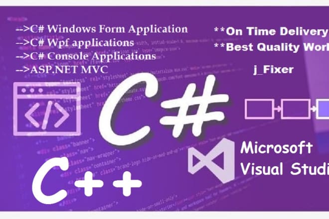 I will do c sharp projects for console,desktop, wpf and winform