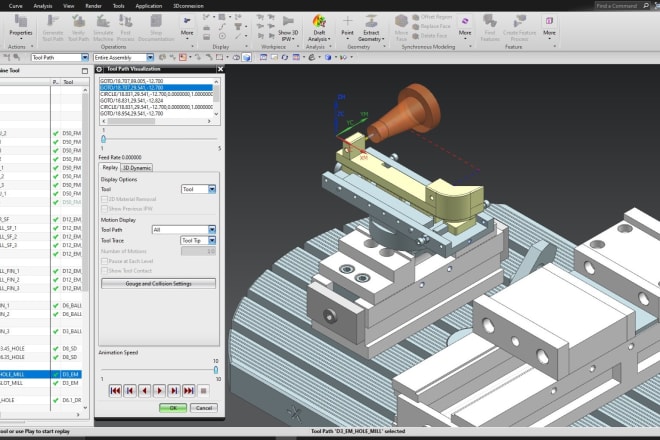 I will do cnc programming for 3axis mill, 5axis and turnmill machines using siemens nx