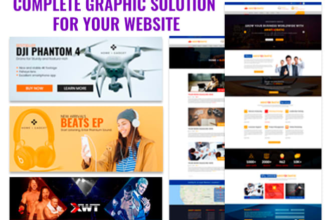 I will do complete graphics solution for your website