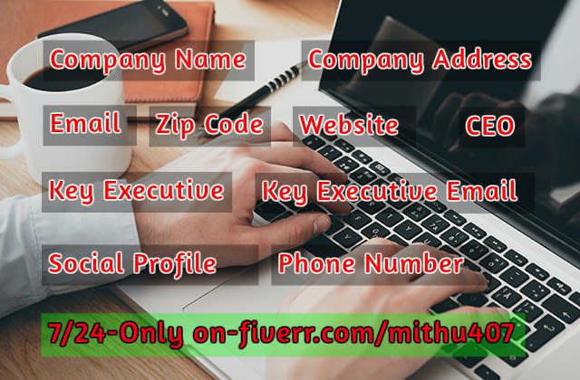 I will do especially company details and key contacts