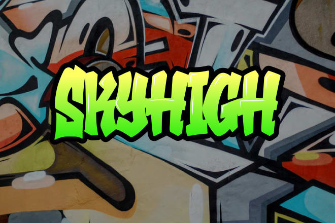 I will do graffiti or gaming text logo design
