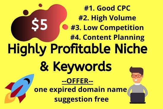 I will do highly profitable micro niche research with keywords